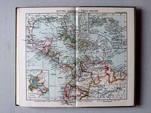 Perthes Taschenatlas der ganzen Welt (1936)
23. Mittel-Amerika, West-Indien und das nördliche Süd-Amerika