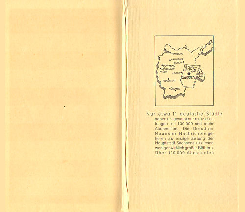 Taschenatlas der ganzen Welt
Dresdner Neueste Nachrichten (1929)
Schutblad achterin / Rear endpaper