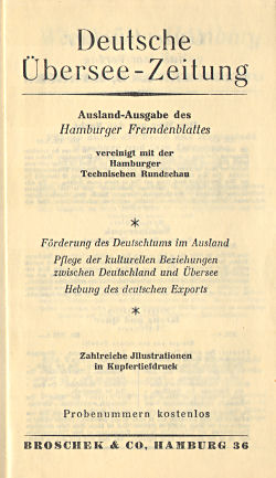 Taschenatlas der ganzen Welt
Hamburger Fremdenblatt [1927]
Schutblad achterin / Rear endpaper