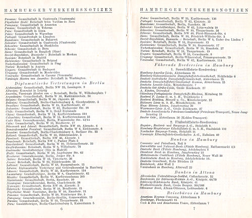 Taschenatlas der ganzen Welt
Hamburger Fremdenblatt [1927]
Informatie over Hamburg (2) / Information on Hamburg (2)