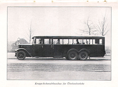 Taschenatlas der ganzen Welt
Krupp (1931)
Krupp-Sechsrad-Omnibus für Überlandverkehr