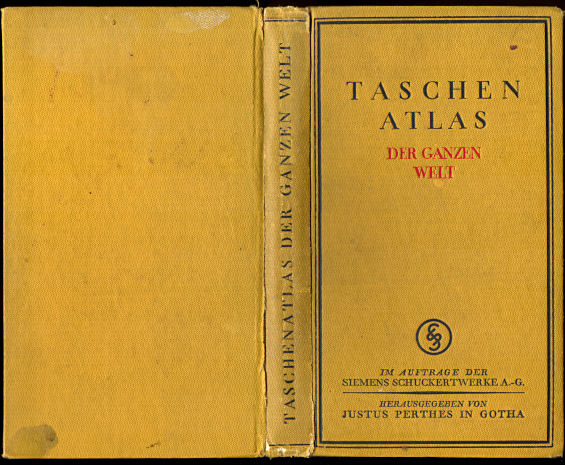 Taschenatlas der ganzen Welt
Siemens-Schuckertwerke (1928)
Band / Binding