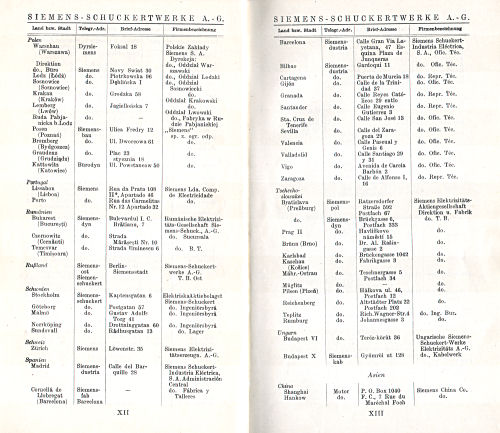 Taschenatlas der ganzen Welt
Siemens-Schuckertwerke (1928)
Informatie over Siemens (7) / Information on Siemens (7)
