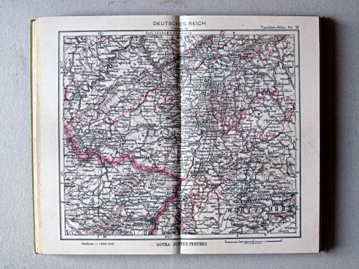 Perthes Taschenatlas der ganzen Welt (1940)
16. Deutsches Reich, Teilkarte 13