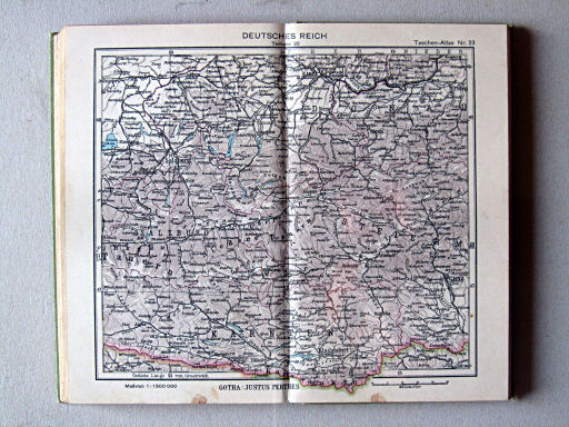 Perthes Taschenatlas der ganzen Welt (1940)
23. Deutsches Reich, Teilkarte 20