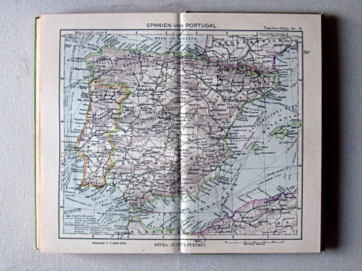 Perthes Taschenatlas der ganzen Welt (1940)
31. Spanien und Portugal