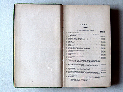 Perthes Taschenatlas der ganzen Welt (1942)
Inhoudsopgave (1) / Table of contents (1)