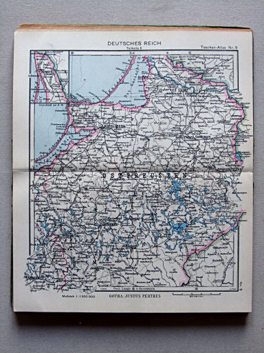 Perthes Taschenatlas der ganzen Welt (1942)
9. Deutsches Reich, Teilkarte 6