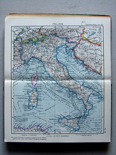 Perthes Taschenatlas der ganzen Welt (1942)
30. Italien