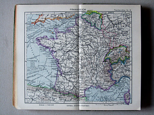 Perthes Taschenatlas der ganzen Welt (1942)
31. Frankreich