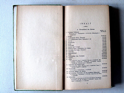 Perthes Taschenatlas der ganzen Welt (1944)
Inhoudsopgave (1) / Table of contents (1)