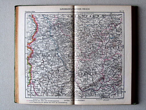 Perthes Taschenatlas der ganzen Welt (1944)
11. Grossdeutsches Reich, Teilkarte 8