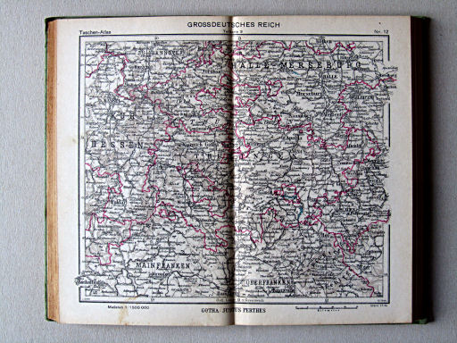 Perthes Taschenatlas der ganzen Welt (1944)
12. Grossdeutsches Reich, Teilkarte 9