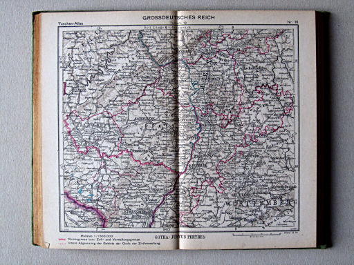 Perthes Taschenatlas der ganzen Welt (1944)
16. Grossdeutsches Reich, Teilkarte 13