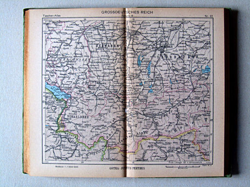 Perthes Taschenatlas der ganzen Welt (1944)
22. Grossdeutsches Reich, Teilkarte 19