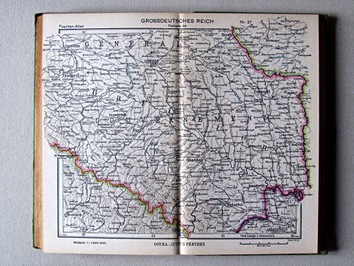 Perthes Taschenatlas der ganzen Welt (1944)
27. Grossdeutsches Reich, Teilkarte 24