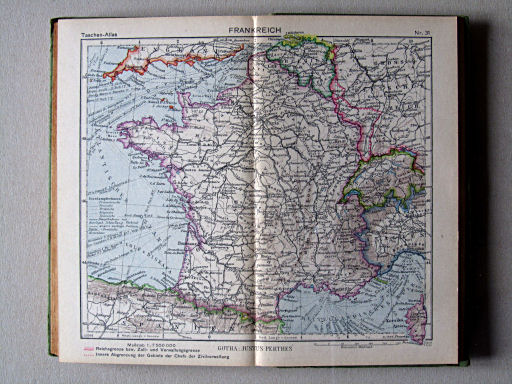 Perthes Taschenatlas der ganzen Welt (1944)
31. Frankreich