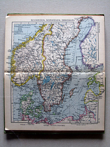 Perthes Taschenatlas der ganzen Welt (1944)
34. Schweden, Norwegen, Dänemark