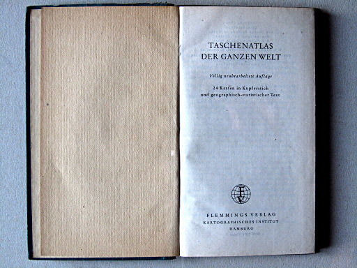 Taschenatlas der ganzen Welt (1949)
Titelpagina / Title page