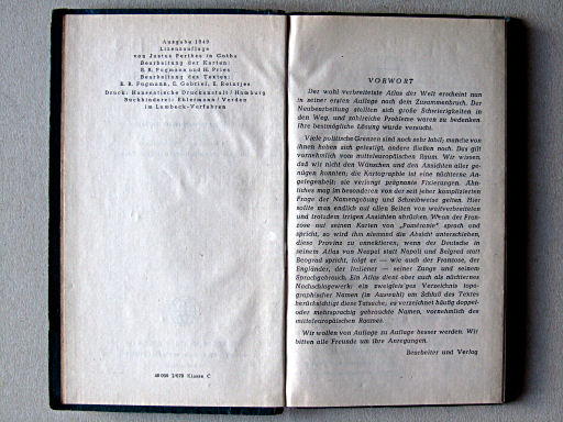 Taschenatlas der ganzen Welt (1949)
Voorwoord / Preface