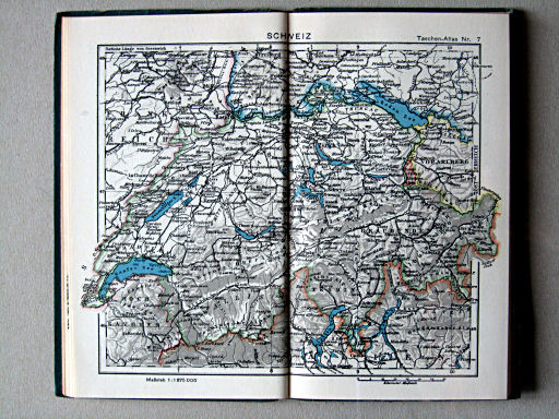 Taschenatlas der ganzen Welt (1949)
7. Schweiz