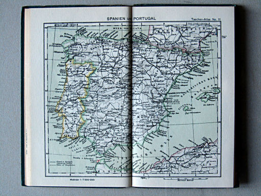 Taschenatlas der ganzen Welt (1949)
11. Spanien und Portugal