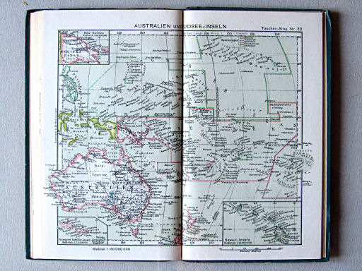 Taschenatlas der ganzen Welt (1949)
20. Australien und Südsee-Inseln