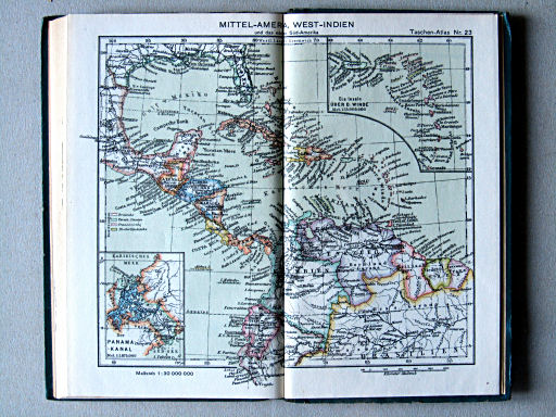Taschenatlas der ganzen Welt (1949)
23. Mittelamerika, Westindien und das nördliche Südamerika