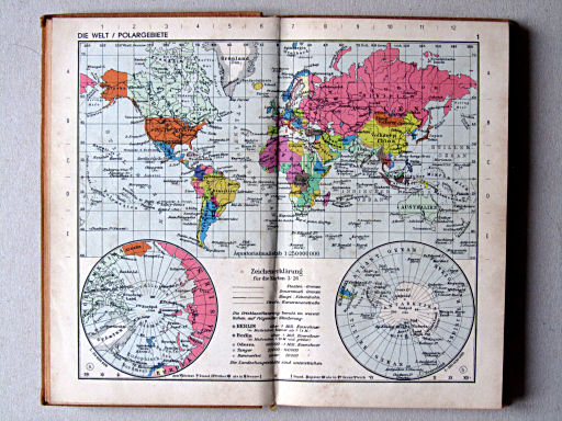 Taschenatlas der ganzen Welt (1952)
1. Die Welt / Polargebiete