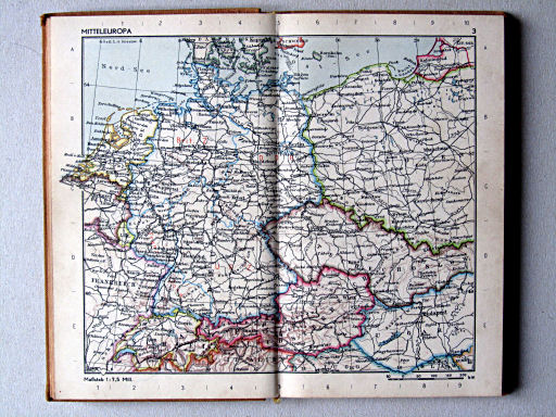 Taschenatlas der ganzen Welt (1952)
3. Mitteleuropa