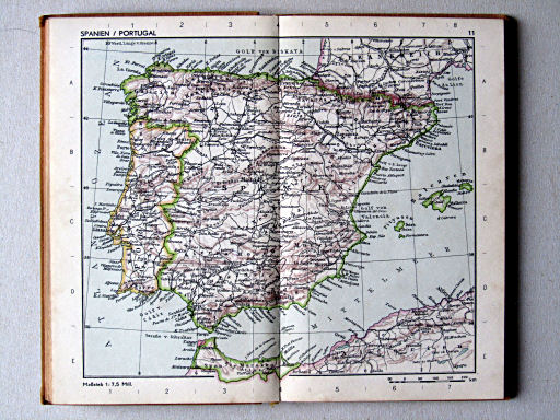 Taschenatlas der ganzen Welt (1952)
11. Spanien / Portugal