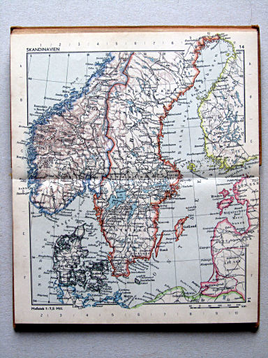 Taschenatlas der ganzen Welt (1952)
14. Skandinavien