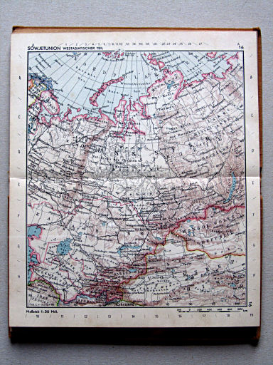 Taschenatlas der ganzen Welt (1952)
16. Sowjetunion: Westasiatischer Teil