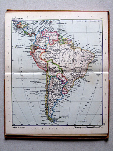 Taschenatlas der ganzen Welt (1952)
25. Südamerika