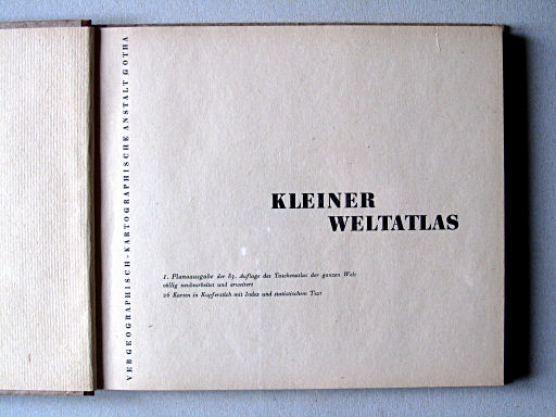 Kleiner Weltatlas (1953)
Titelpagina / Title page