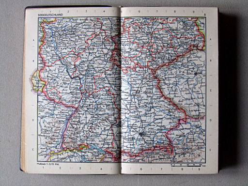 Die Erde Taschenatlas (1958)
5. Süddeutschland