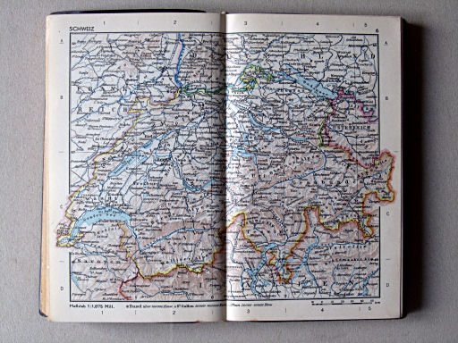 Die Erde Taschenatlas (1958)
6. Schweiz