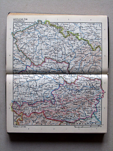 Die Erde Taschenatlas (1958)
7. Westliche ČSR / Österreich