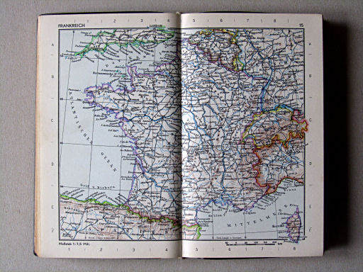 Die Erde Taschenatlas (1958)
15. Frankreich