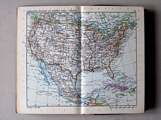 Die Erde Taschenatlas (1958)
26. Vereinigte Staaten von Amerika (USA) / México