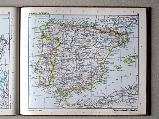 Kleiner Weltatlas (1964)
14. Spanien / Portugal