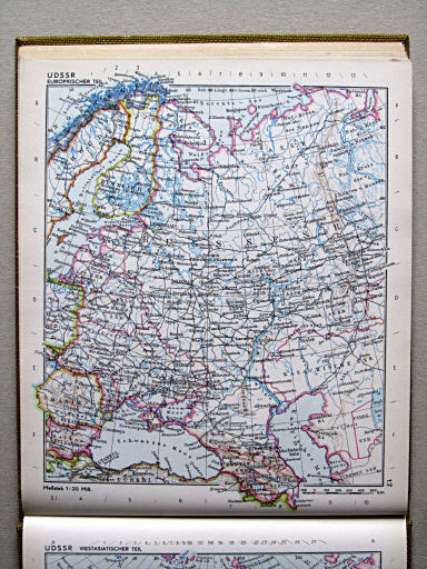 Kleiner Weltatlas (1964)
17. UDSSR: Europäischer Teil