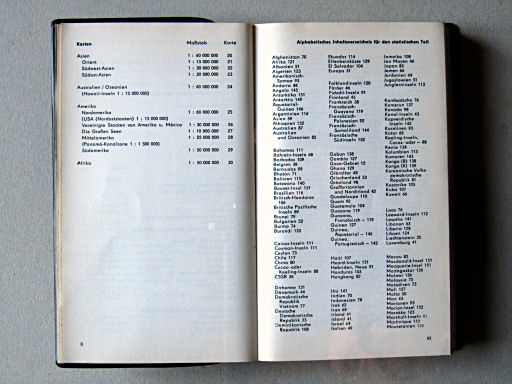 Die Erde Taschenatlas (1967)
Inhoudsopgave 2 / Table of contents 2