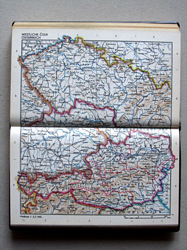 Taschenatlas Die Erde (1967)
7. Westliche ČSSR / Österreich