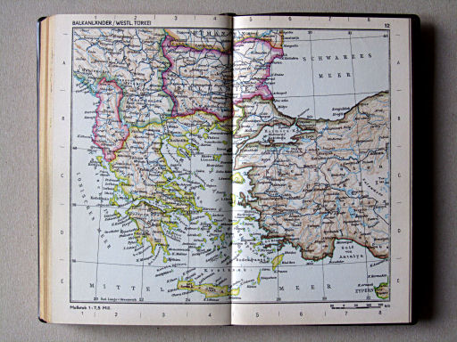 Taschenatlas Die Erde (1967)
12. Balkanländer / Westl. Türkei