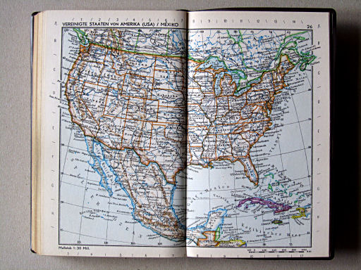 Taschenatlas Die Erde (1967)
26. Vereinigte Staaten von Amerika (USA) / México