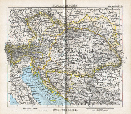 Perthes. Atlas portátil (1894)
10. Austria-Hungría
