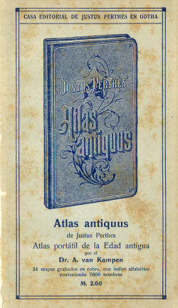 Perthes. Atlas portátil (1910)
Schutblad achterin / Rear endpaper