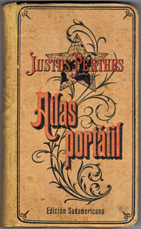 Perthes. Atlas portátil (1921)
Voorkant band (Zuid-Amerikaanse uitgave) / Front cover (South American version)