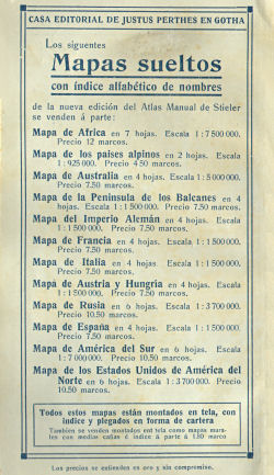 Perthes. Atlas portátil (1921)
Schutblad voorin / Front endpaper